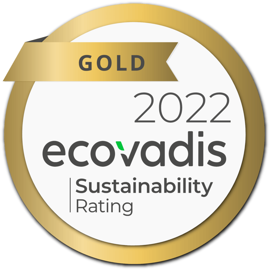 EcoVadis Gold certificate 