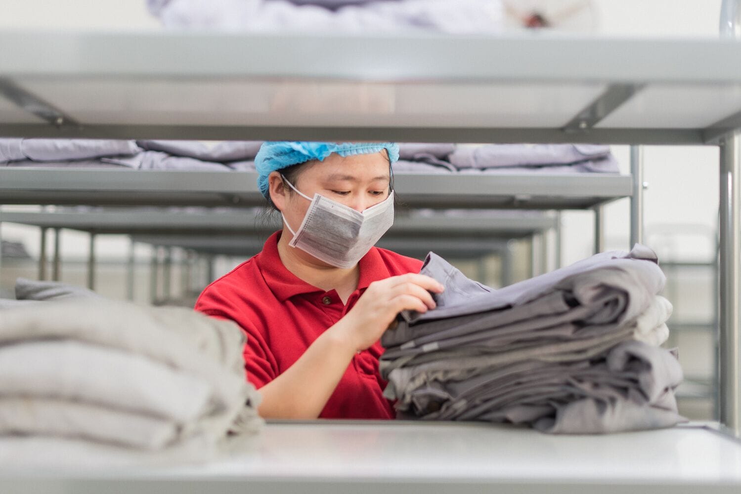 Industrial Laundry process win over washing at home.