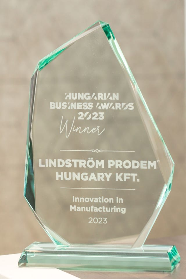 The Hungarian Business Awards in the category of Innovation in Manufacturing.