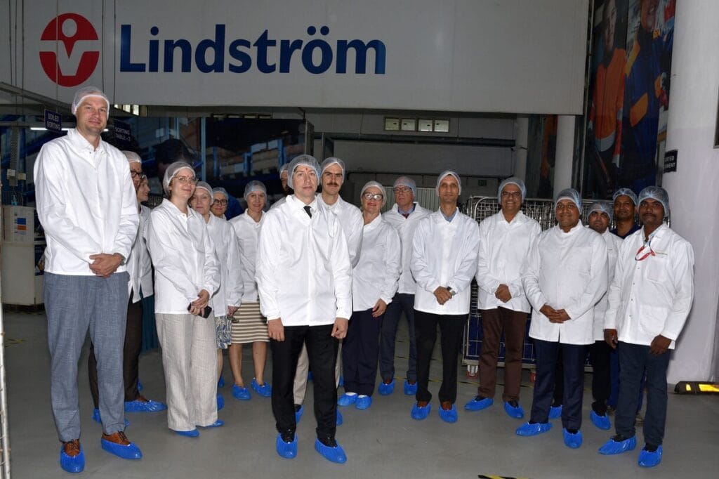 Finnish parliament members visited Lindström in Mumbai